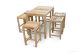 Teak Bar Height Dining Set for 6 , 48 in table - Hyannis Collection