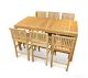 Teak Bar Height Dining Set for 6-8 , 72 in table - Hyannis Collection