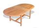 Teak Dining Table Oval Extension 102M