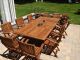 Teak Outdoor Dining Set - Extension Table and Teak Providence Chairs - Customer Photo