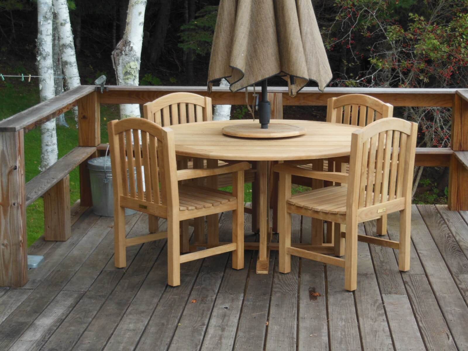 Teak Outdoor Round Dining Table