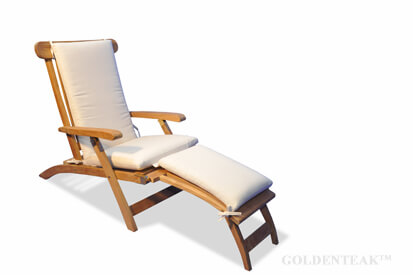 Teak Chaise  Loungers, Teak Steamer Chairs from Goldenteak