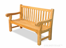 Teak Garden Benches from Goldenteak in various sizes