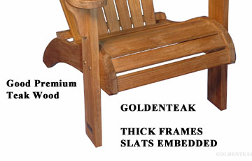 Good Construction methods By Goldenteak Teak Adirondack Chair