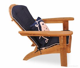 Goldenteak Teak Adirondack chair with cushion